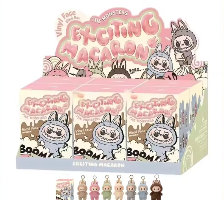 Labubu The Monsters Tasty Macarons Vinyl Face Sealed Case (6 Blind Boxes)